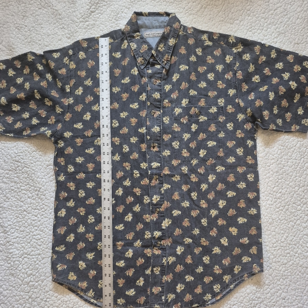 Retro Men's Bugle Boy Short Sleeve Button Down Shirt